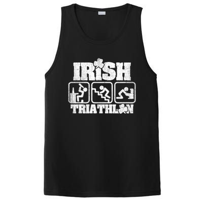 Irish Triathlon Shamrock St Patrick's Day Ing Gift PosiCharge Competitor Tank