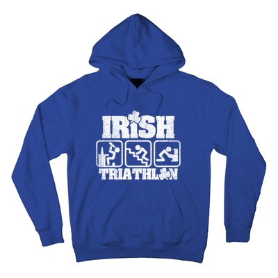 Irish Triathlon Shamrock St Patrick's Day Ing Gift Hoodie