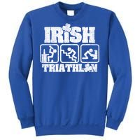 Irish Triathlon Shamrock St Patrick's Day Ing Gift Sweatshirt