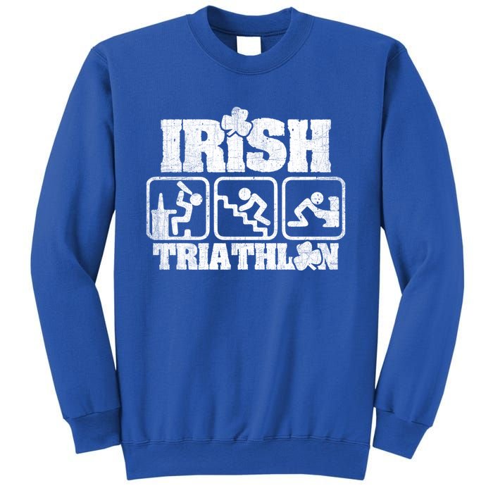 Irish Triathlon Shamrock St Patrick's Day Ing Gift Sweatshirt