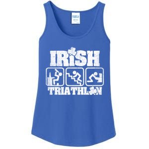 Irish Triathlon Shamrock St Patrick's Day Ing Gift Ladies Essential Tank