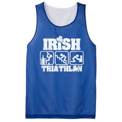 Irish Triathlon Shamrock St Patrick's Day Ing Gift Mesh Reversible Basketball Jersey Tank