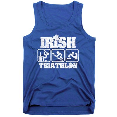 Irish Triathlon Shamrock St Patrick's Day Ing Gift Tank Top