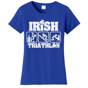 Irish Triathlon Shamrock St Patrick's Day Ing Gift Women's T-Shirt