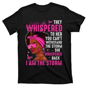 I'm The Storm Strong Wo Survivor Breast Cancer Awareness T-Shirt