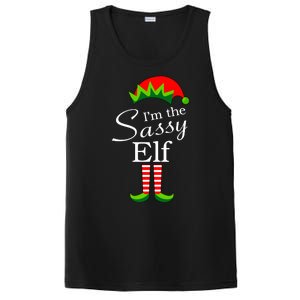 The Sassy Elf Funny Christmas Family Matching PosiCharge Competitor Tank