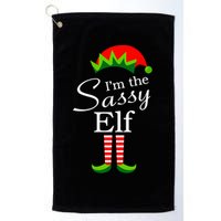 The Sassy Elf Funny Christmas Family Matching Golf Towel