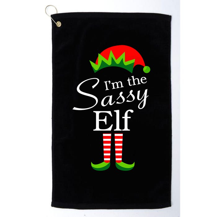 The Sassy Elf Funny Christmas Family Matching Golf Towel