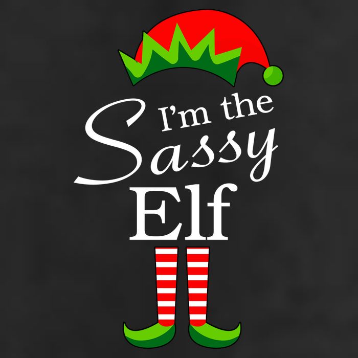 The Sassy Elf Funny Christmas Family Matching Golf Towel
