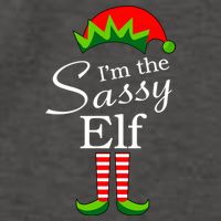 The Sassy Elf Funny Christmas Family Matching Vector Backpack