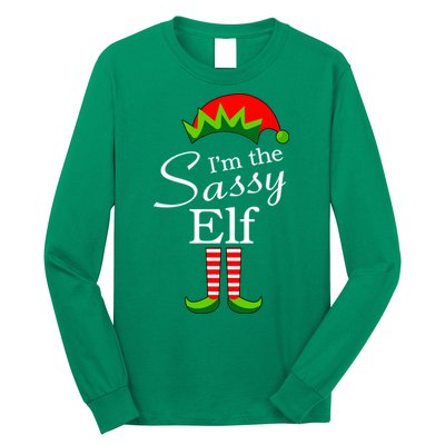 The Sassy Elf Funny Christmas Family Matching Long Sleeve Shirt