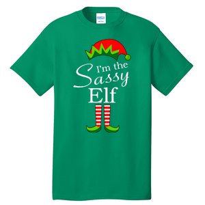 The Sassy Elf Funny Christmas Family Matching Tall T-Shirt