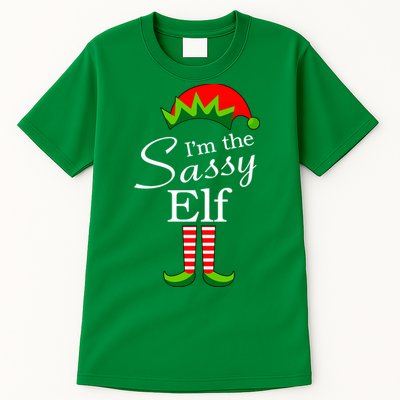 The Sassy Elf Funny Christmas Family Matching Tall T-Shirt