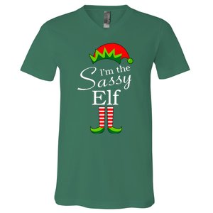 The Sassy Elf Funny Christmas Family Matching V-Neck T-Shirt