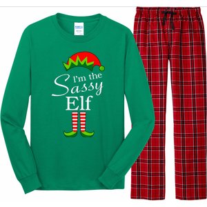 The Sassy Elf Funny Christmas Family Matching Long Sleeve Pajama Set