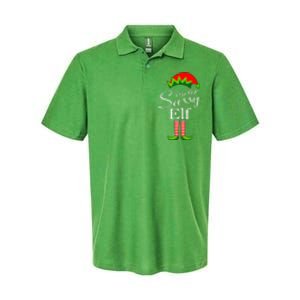 The Sassy Elf Funny Christmas Family Matching Softstyle Adult Sport Polo