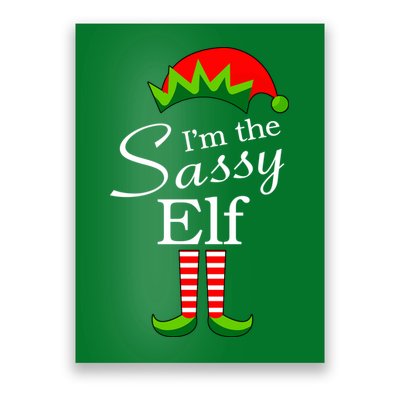 The Sassy Elf Funny Christmas Family Matching Poster