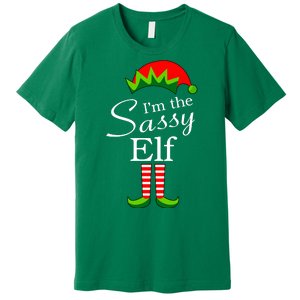 The Sassy Elf Funny Christmas Family Matching Premium T-Shirt