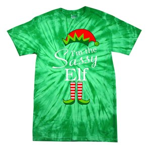 The Sassy Elf Funny Christmas Family Matching Tie-Dye T-Shirt