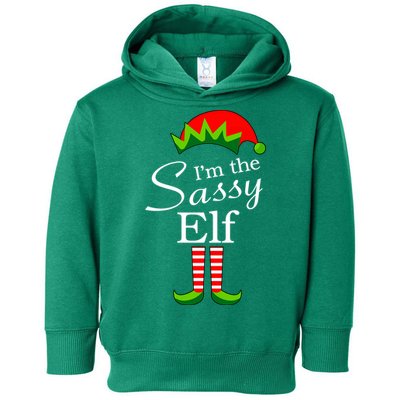 The Sassy Elf Funny Christmas Family Matching Toddler Hoodie
