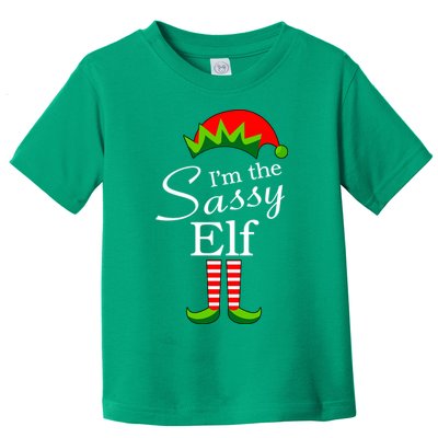 The Sassy Elf Funny Christmas Family Matching Toddler T-Shirt