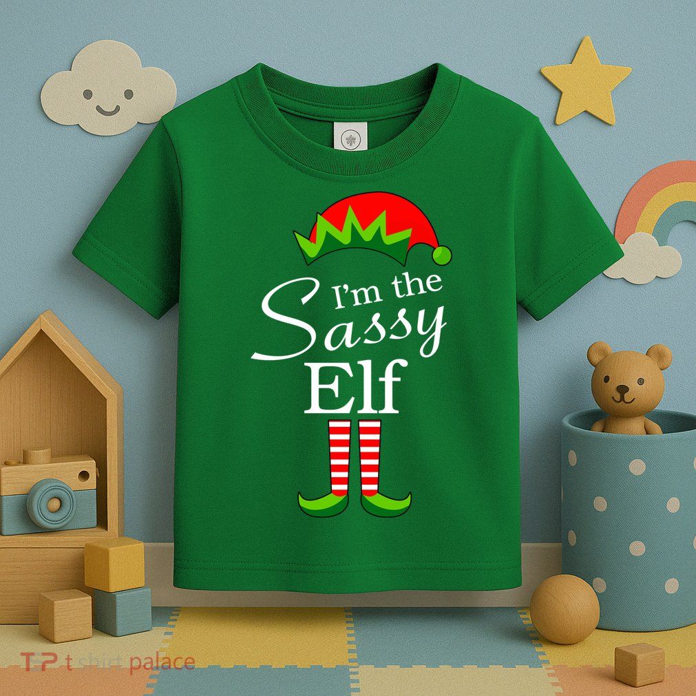 The Sassy Elf Funny Christmas Family Matching Toddler T-Shirt