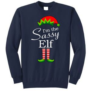 The Sassy Elf Funny Christmas Family Matching Tall Sweatshirt