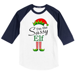 The Sassy Elf Funny Christmas Family Matching Baseball Sleeve Shirt