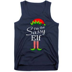 The Sassy Elf Funny Christmas Family Matching Tank Top