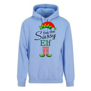 The Sassy Elf Funny Christmas Family Matching Unisex Surf Hoodie