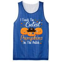 I Teach The Cutest Pumpkins In The Patch Cute Halloween Meaningful Gift Mesh Reversible Basketball Jersey Tank