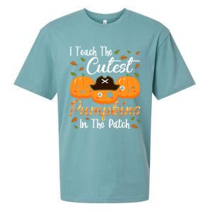 I Teach The Cutest Pumpkins In The Patch Cute Halloween Meaningful Gift Sueded Cloud Jersey T-Shirt