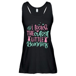 I Teach the Cute Little Bunny Easter Teacher Ladies Essential Flowy Tank