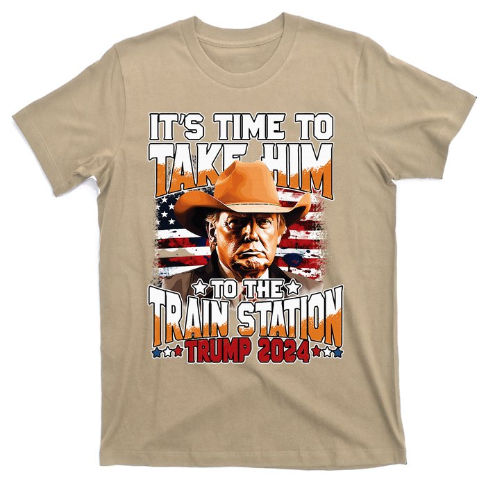 ItS Time To Take.Him To.The Train Station Trump T-Shirt