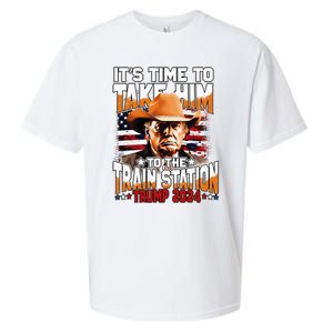 ItS Time To Take.Him To.The Train Station Trump Sueded Cloud Jersey T-Shirt