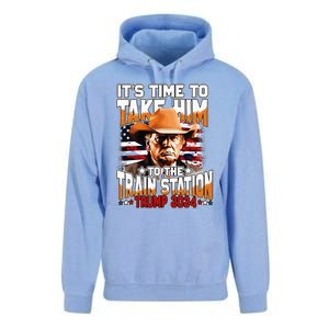 ItS Time To Take.Him To.The Train Station Trump Unisex Surf Hoodie