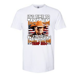 ItS Time To Take.Him To.The Train Station Trump Softstyle CVC T-Shirt