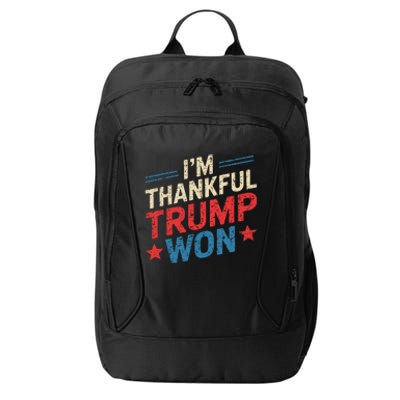 IM Thankful Trump Won City Backpack