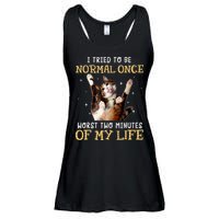 I Tried To Be Normal Once Worst Two Minutes Of My Life Ladies Essential Flowy Tank