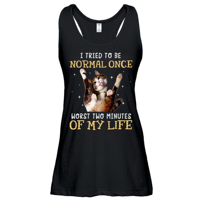 I Tried To Be Normal Once Worst Two Minutes Of My Life Ladies Essential Flowy Tank