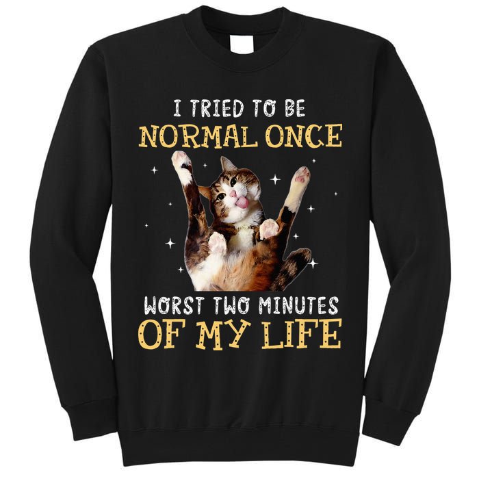 I Tried To Be Normal Once Worst Two Minutes Of My Life Tall Sweatshirt