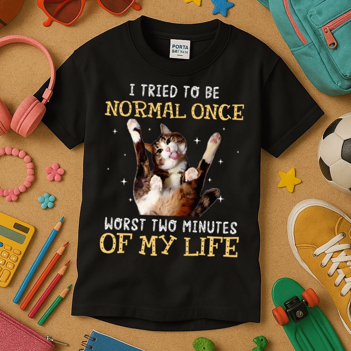 I Tried To Be Normal Once Worst Two Minutes Of My Life Kids T-Shirt