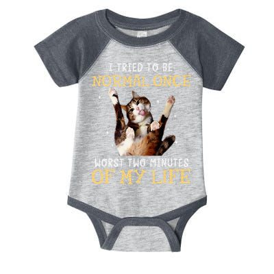 I Tried To Be Normal Once Worst Two Minutes Of My Life Infant Baby Jersey Bodysuit