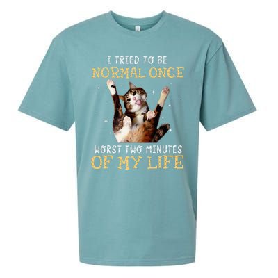 I Tried To Be Normal Once Worst Two Minutes Of My Life Sueded Cloud Jersey T-Shirt