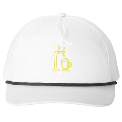 I'D TAP THAT Beer Fest Funny Beer Drinking Beer Lover Snapback Five-Panel Rope Hat