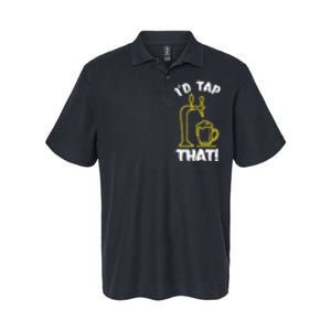 I'D TAP THAT Beer Fest Funny Beer Drinking Beer Lover Softstyle Adult Sport Polo