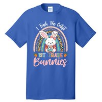 I Teach The Cutest 1st Grade Bunnies Teacher Easter Cool Gift Tall T-Shirt