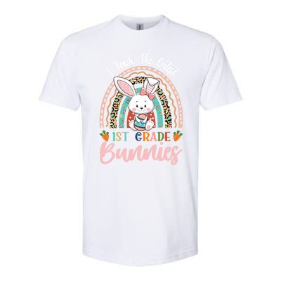 I Teach The Cutest 1st Grade Bunnies Teacher Easter Cool Gift Softstyle CVC T-Shirt