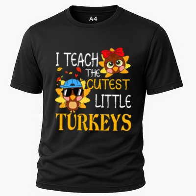 I Teach The Cutest Little Turkeys For Teacher Thanksgiving Performance Shirt