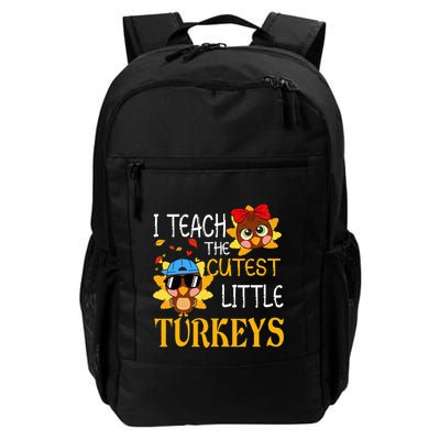 I Teach The Cutest Little Turkeys For Teacher Thanksgiving Backpack